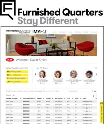 Furnished Quarters – Corporate Housing Guest Portal